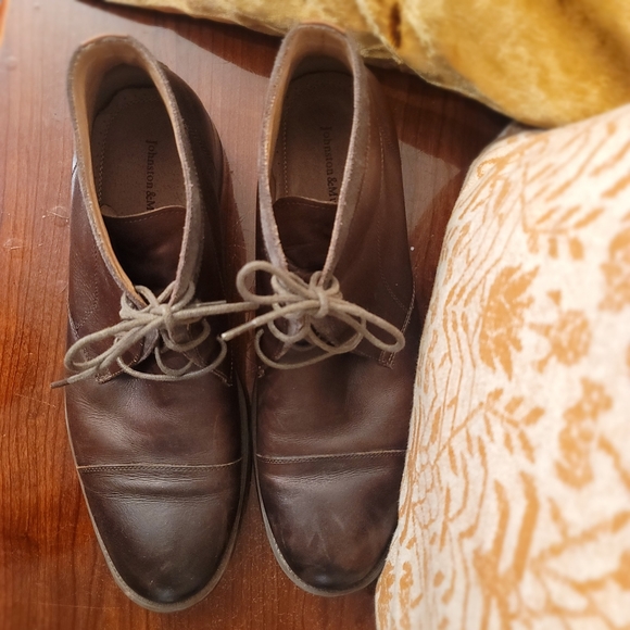 Johnston & Murphey Chukka Cap Tow Boot Chocolate Brown Size 12 Great Condition - Picture 7 of 9